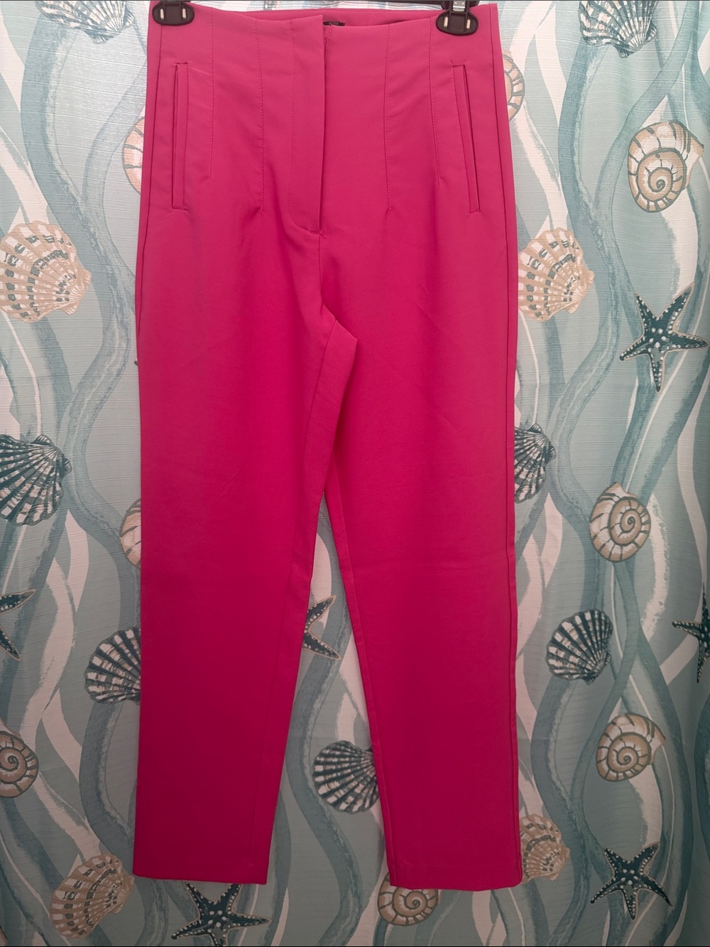 Fuchsia Slim Tapered Pants